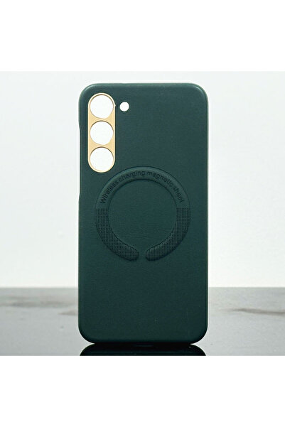Samsung Husa  pentru S23 Ultra, MagCase, -Leather, Green