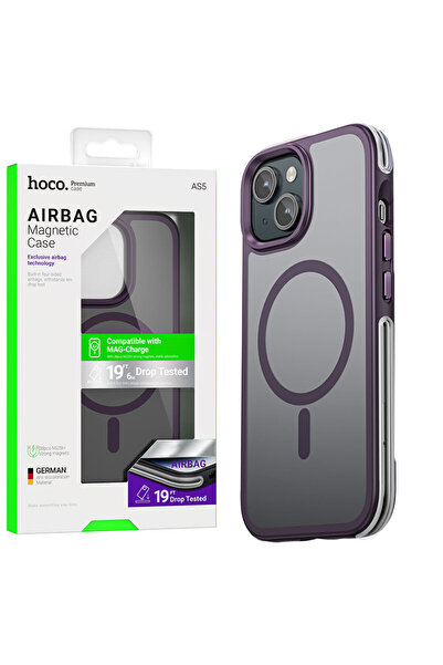 Apple Hoco Case (AS5) for iPhone 15 - MagSafe, GripEdge, Matte, Purple