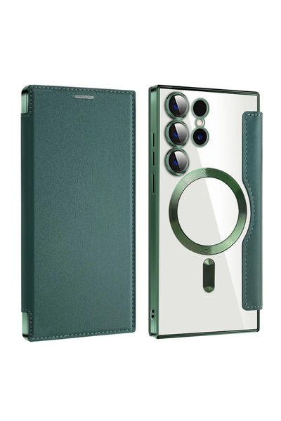 Samsung Θήκη MagFlip συμβατή με S24 Ultra (S928), Μαγνήτης, Προστασία RFID, Δ...