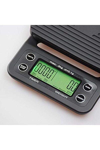 Other Digital Coffee Scale with Timer - 0.1-3000g, Black