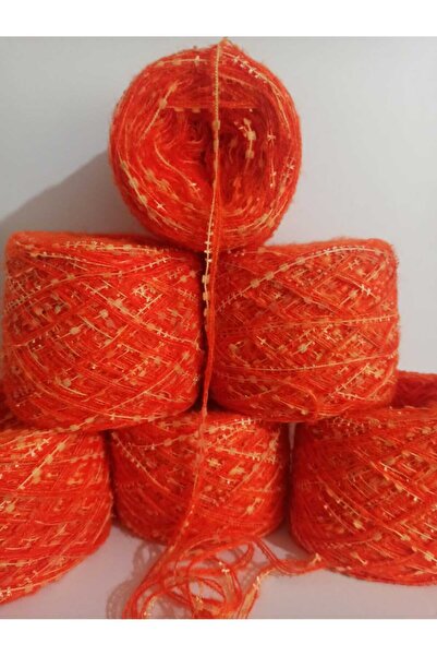 İPEK YÜN İPLİK DÜNYASI Ață de tricotat Angora 2 straturi (portocaliu) Butterf...