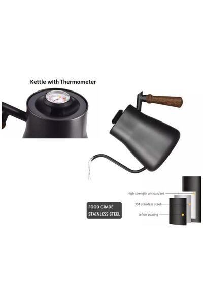 Generic V60 Pour Over Coffee Maker Set with Case - Gooseneck Kettle, Scale, Grinder, Filters