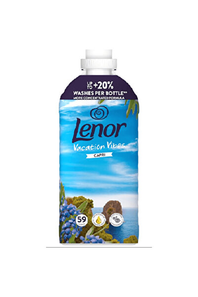 lenor Vacation Vibes Fabric Softener - Capri, Mediterranean freshness, vibrant floral note, 59 ...