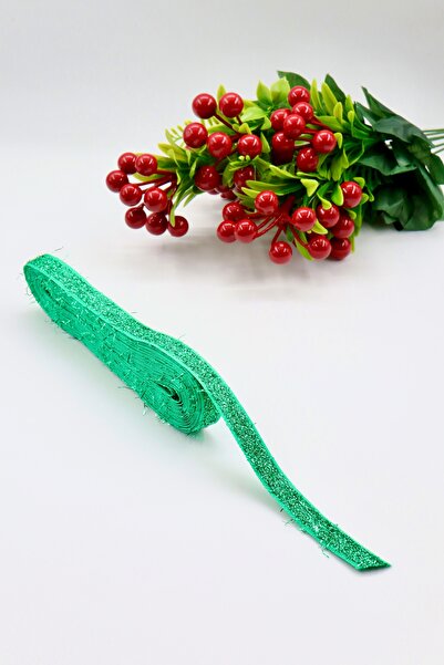 YENİCİ شريط مخملي لامع (5 أمتار - 1 سم)