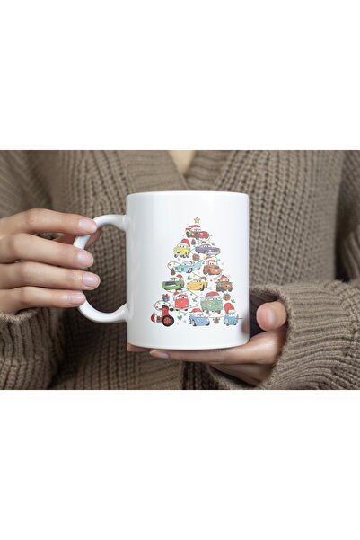 Beramussa كوب بتصميم شجرة عيد الميلاد على شكل سيارة - كوب هدية بتصميم شخصيات ...