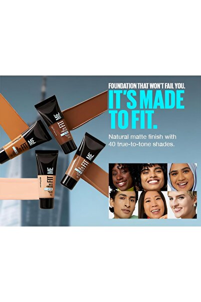 Garnier x Maybelline Maybelline Fit Me Matte Poreless Foundation No. 095, 30ml