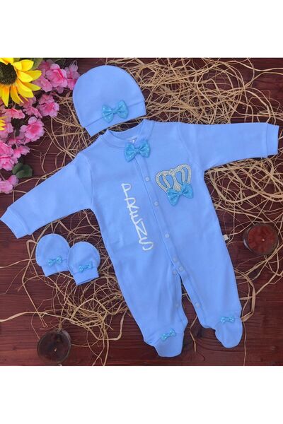 tinitins Stone printed king-queen jumpsuit/girl baby/boy baby