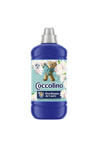 Coccolino Water Lily & Pink Grapefruit Fabric Softener, 1.275 l, soft and velvety clothes, 51 washes
