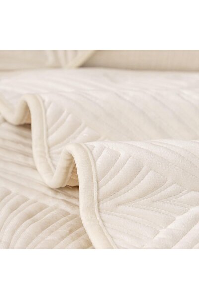 Yelajoy Corner Sofa Cover - Anti-Slip Velvet L-Shaped Slipcover with Armrest Protection (90x180cm, B