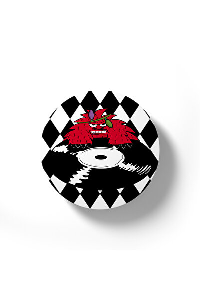 Why Not Ink Set of 4 Coasters "Monsters — Play It Loud[er] Christmas Edition-Cup Holder