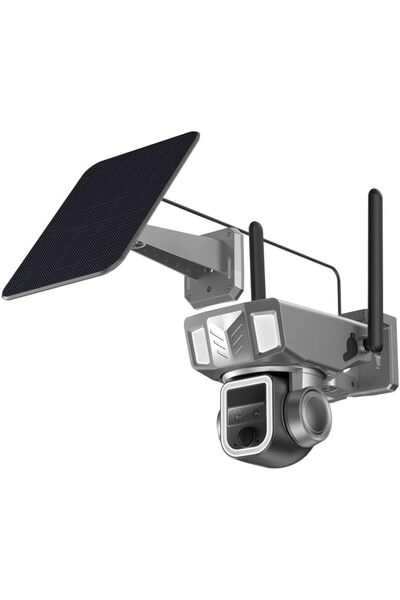 Generic CRONY Y7B 4G-4K-8MP Solar Dual-lens Continuous Zoom Camera