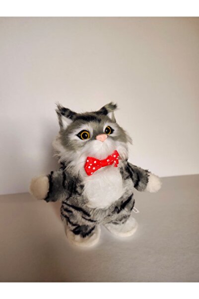 Yürüyen Konuşan Kedi Konuşan Şarkı söyleyen Yürüyen Şarjl Peluş Kedi Hediyeli...