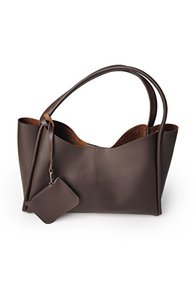 Ecrou T-3028 Full Size Shoulder Bag Bitter Brown