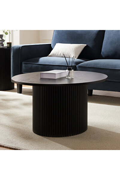 PUFHOME BOHEM AHŞAP GÖRÜNÜMLÜ ORTA SEHPA