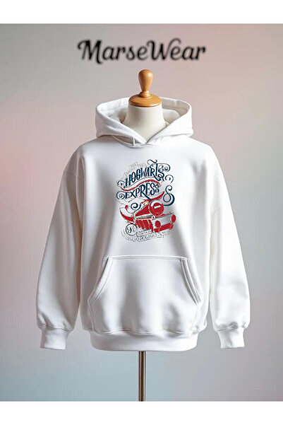 Vordevia Harry Potter Hogwarts Express Printed Cotton 3 Thread O Oversized Sweatshirt