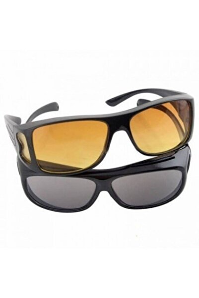 Boxely Set ochelari de șofer HD Vision, 2 bucăți (zi și noapte) – Lentile galbene și negre