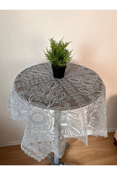 ZESA HOME Fiskos Tablecloth Tulle Laced Dowry Holder