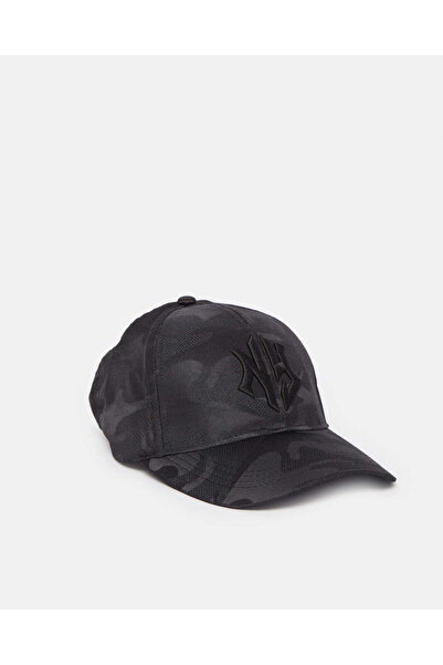 REDTAG Men Black Embellished Cap
