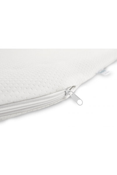 Sensillo Baby carriage mattress Alba 75x35x3cm made of coconut fiber with removable quilted cover