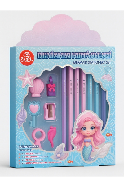 Bubu Kids Dreamy Set - 13 Parça 3 Boyutlu Kırtasiye Seti