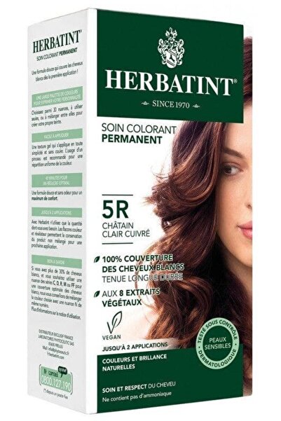 Herbatint Bitkisel Özlü Kalıcı Saç Boyası | Açık Bakır Kestane (Light Brown C...