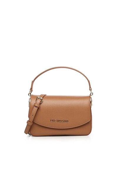 Love Moschino Women's Leather Metal Buckle Closure Adjustable Strap Brown Shoulder Bag Jc4372Pp0Nkf0-200