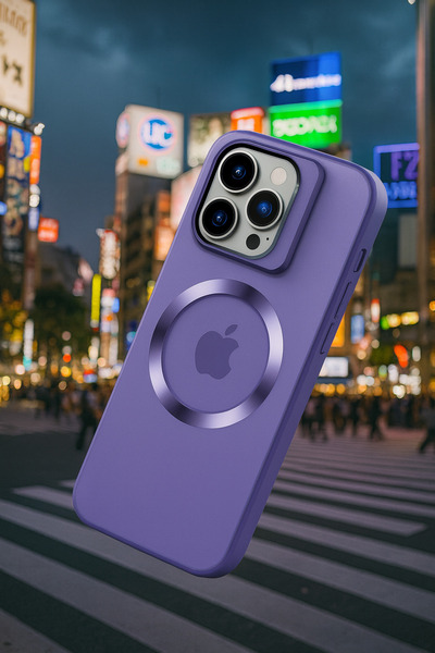 Tech&bello accessories حافظة هاتف آيفون 11 مع حامل كاميرا MagSafe وحماية للعدسة وامتصاص للصدمات