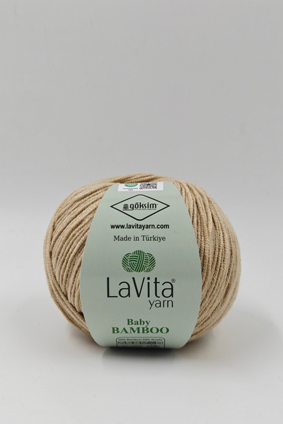 LaVita Yarn Fir de tricotat manual Baby Bamboo 50% Bambus 50% Acrilic 50gr (7...