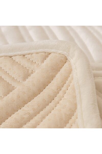 Yelajoy Corner Sofa Cover - Anti-Slip Velvet L-Shaped Slipcover with Armrest Protection (90x180cm, B