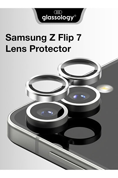 Glassology Lens Protector for Samsung Z Flip 7 – Silver | HD Clear & Scratch-Resistant Shield