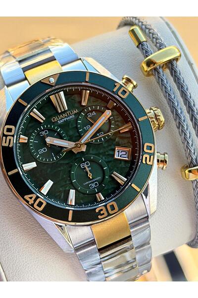 Quantum Sapphire Cam İtalyan Bileklikli 10 Atm Suya Dayanıklı 2 Yıl Garantili Erkek Kol Saati 99.270