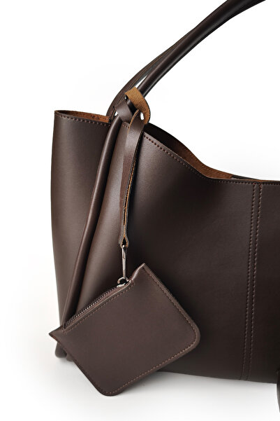 Ecrou T-3028 Full Size Shoulder Bag Bitter Brown