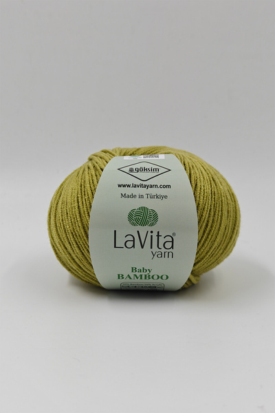 LaVita Yarn Fir de tricotat manual Baby Bamboo 50% Bambus 50% Acrilic 50gr (8...