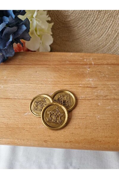 cev den store شمعة ختم جاهزة 50 قطعة، ختم ذهبي اللون