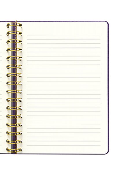 Meli Melek Melimelek Striped Notebook Purple (Cloth Cover) - Ceyda Düvenci