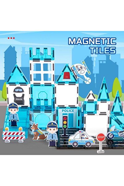 SHANTOU 42-piece magnetic construction set – POLICE