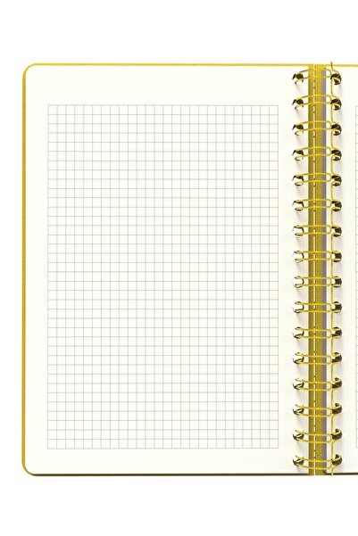Meli Melek Melimelek Checkered Notebook Yellow (Cloth Cover) - Ceyda Düvenci