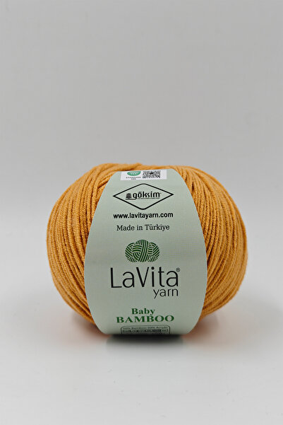 LaVita Yarn خيوط حياكة يدوية من الخيزران للأطفال 50% خيزران 50% أكريليك 50 جر...