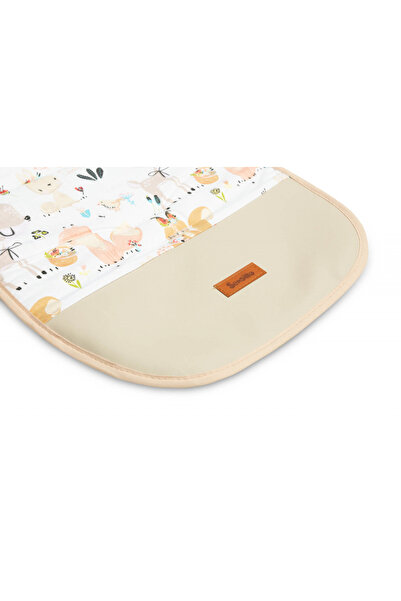 Sensillo Picnic Beige Stroller Mattress 80x40 cm with two sides Cotton/Velvet, Footrest