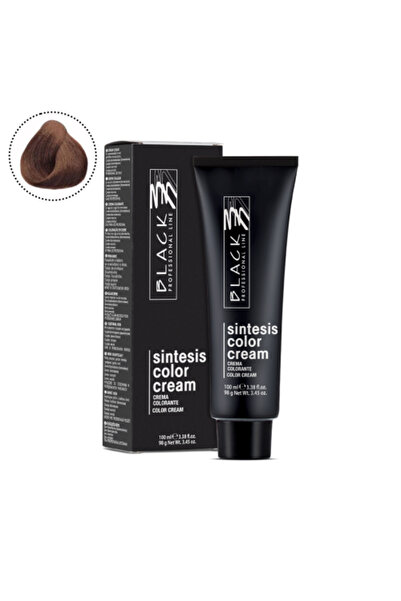 BLACK PROFESSIONAL صبغة شعر سوداء، أشقر فاتح متوسط 7.06
