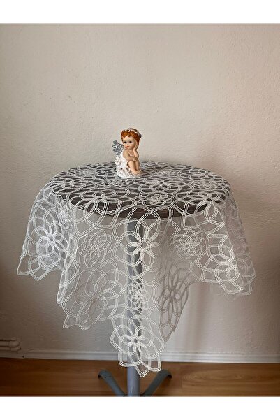 ZESA HOME Fiskos Tablecloth Tulle Laced Dowry Holder
