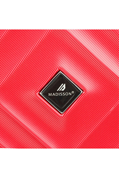 Madisson cabin trolley SW44103, ABS, lock, 4 double wheels, 35L, 55 cm, red