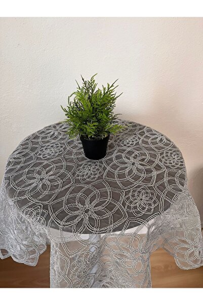 ZESA HOME Fiskos Tablecloth Tulle Laced Dowry Holder