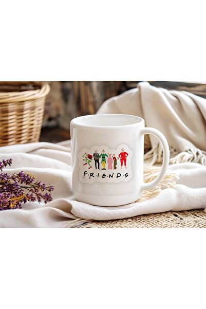 Beramussa كوب بتصميم شخصيات فريندز لعيد الميلاد - هدية ممتعة للعام الجديد خاصة لمحبي المسلسل