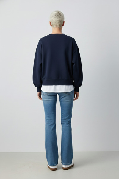 BABOKAH Balon Kollu Boxy Sweatshirt