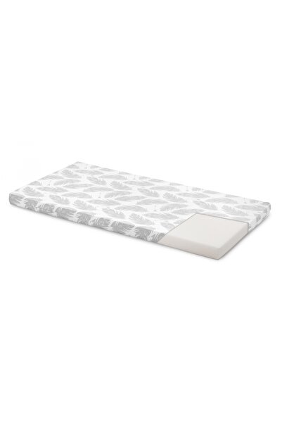Sensillo Foam mattress 120x60x6 cm Gray/Feathers for traditional/foldable cot, hardness level