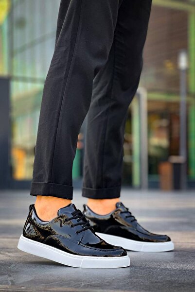 Lucy Shoes YG-X5 Ανδρικά παπούτσια sneaker με κορδόνια, casual, από λουστρίνι...