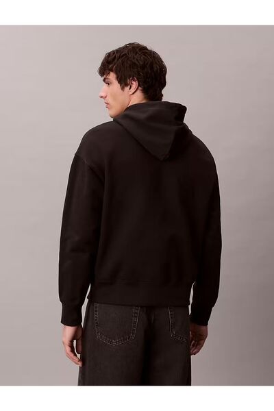 Calvin Klein Men's Polo Neck Long Sleeve Casual Black Sweatshirt Lv14Le201G-Ub1