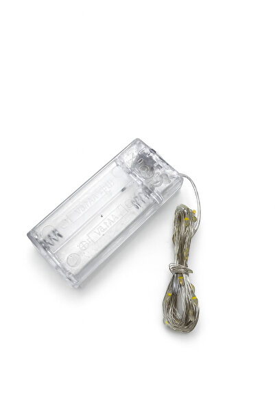 BaoBao LED light string 3 meters, 30 LEDs, yellow light, battery operated