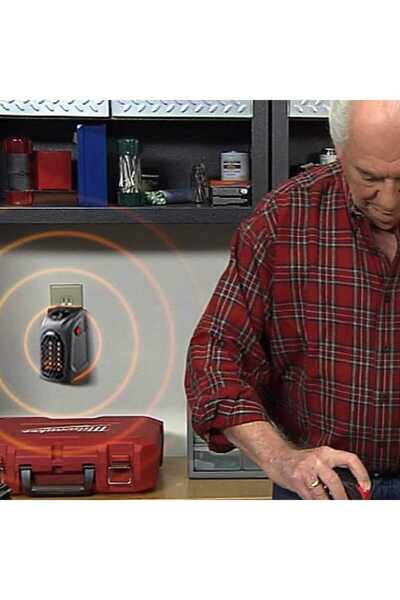 Boxely Mini Fan Heater 400W, Remote, 15–32°C, 12H Timer, Ceramic, LED, Portable, Black